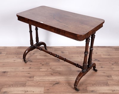 Lot 83 - A Victorian rosewood library table