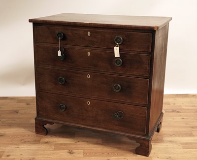 Lot 95 - A George III inlaid mahogany chest of drawers