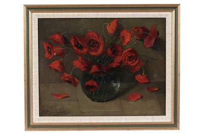 Lot 139 - 19th Century British - Still Life with Red Poppies