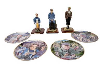 Lot 370 - Four Danbury Mint ‘Last of the Summer Wine’ plates; and three figures