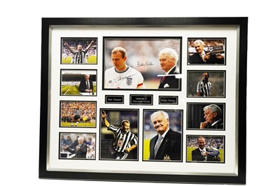 Lot 913 - A signed montage of Sir Bobby Robson and Alan Shearer