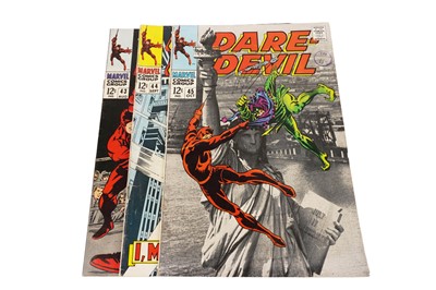 Lot 381 - Daredevil No’s. 43, 44 and 45 by Marvel Comics