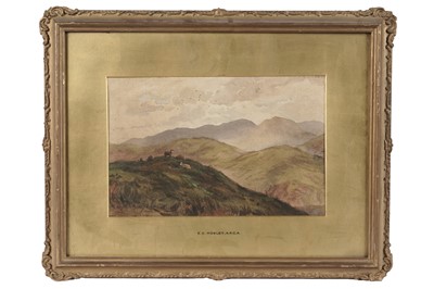 Lot 59 - Edward George Hobley ARCA - Rolling Lakeland Landscape from the top of the Fells | watercolour