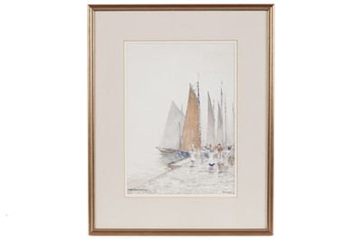 Lot 51 - Victor Noble Rainbird - At the Fishing Quay | watercolour