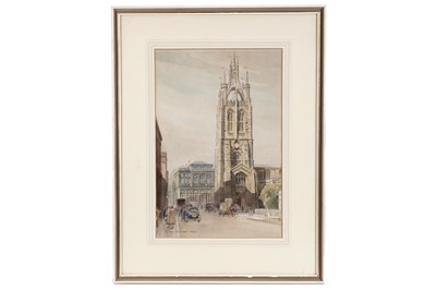 Lot 32 - Byron Eric Dawson - Newcastle Cathedral | watercolour