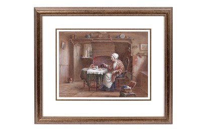 Lot 1043 - William Kay Blacklock - Time for Tea | watercolour