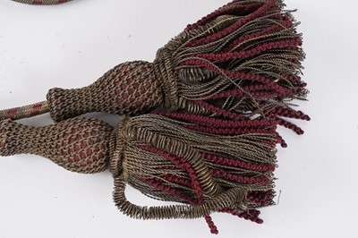 Lot 209 - British Regimental Colours Finial with cord and tassels