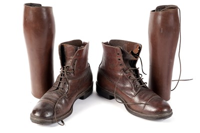 Lot 110 - A pair of leather boots and a pair of Stowassers