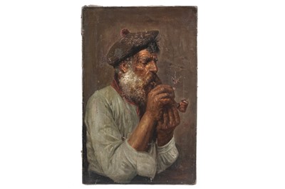 Lot 102 - In the manner of David William Haddon RBA - Portrait of a Scottish Fisherman | oil