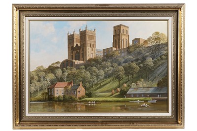 Lot 107 - Ivan Lindsay - Durham Cathedral | oil