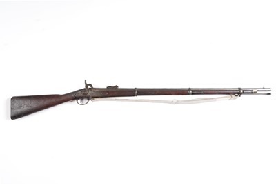 Lot 228 - A .577" Enfield pattern 3 band percussion rifle