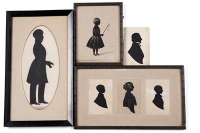 Lot 22 - 19th Century British School - A group of silhouettes | cut paper