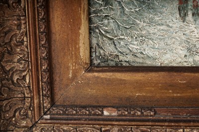 Lot 1683 - E. Hodgson - Summer and Winter; a pair of seasonal landscape views | oil