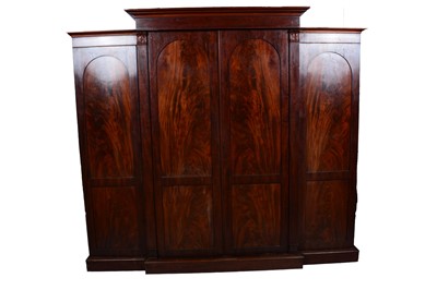 Lot 636 - A Victorian mahogany five-piece wardrobe