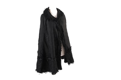 Lot 172 - A Victorian black cape