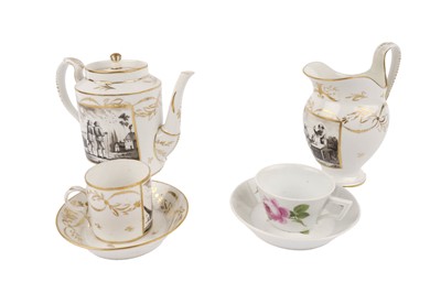 Lot 57 - A 19th Century French porcelain teapot; and other items