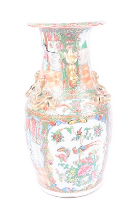 Lot 10 - A late19th Century Chinese Canton porcelain vase