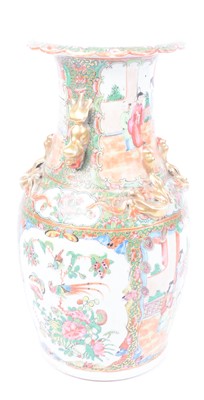 Lot 10 - A late19th Century Chinese Canton porcelain vase