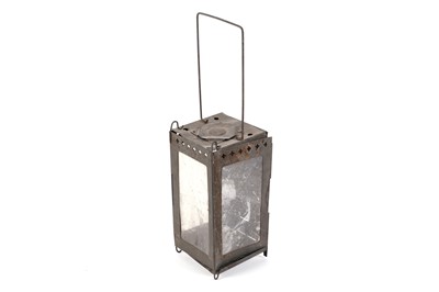 Lot 202 - A trench folding candle lantern