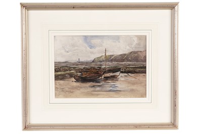 Lot 70 - William Milne - Cobles on Tynemouth Beach | watercolour