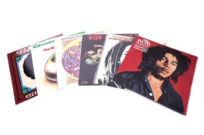 Lot 137 - Six 70's and 80's pressings of records by Reggae superstar Bob Marley