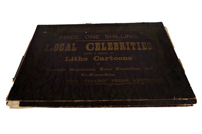 Lot 982 - Local celebrities, being a series of litho cartoons