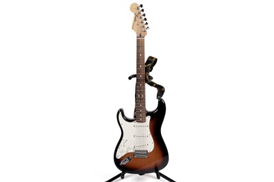 Lot 196 - A Fender Mexico left-handed Stratocaster