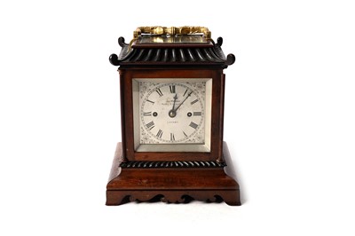 Lot 1368 - A late Georgian double fusee mantel clock by James Murray, Royal Exchange, London