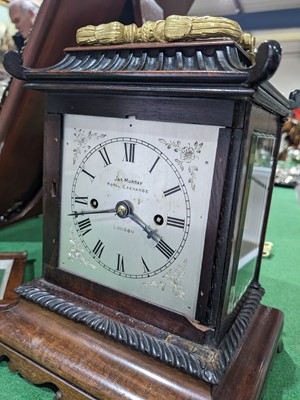 Lot 1368 - A late Georgian double fusee mantel clock by James Murray, Royal Exchange, London