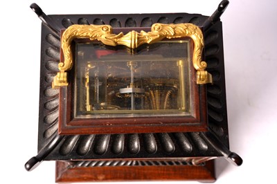 Lot 1368 - A late Georgian double fusee mantel clock by James Murray, Royal Exchange, London