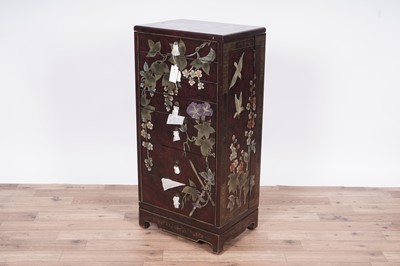 Lot 99 - An Oriental lacquered chest of drawers