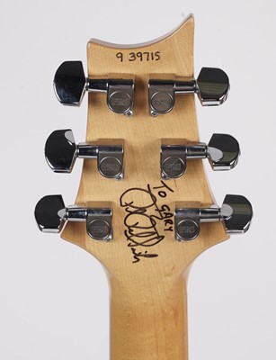 Lot 88 - A signed PRS Custom guitar