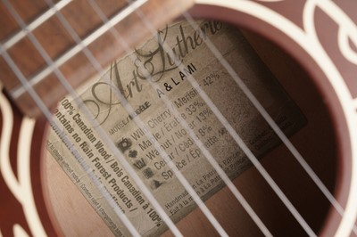 Lot 95 - An Art & Lutherie Ami parlour guitar