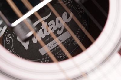 Lot 97 - A vintage V-300 PK electro-acoustic guitar