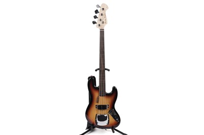 Lot 207 - A Harley Benton Fretless Jazz bass