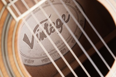 Lot 99 - A vintage V 300 acoustic guitar