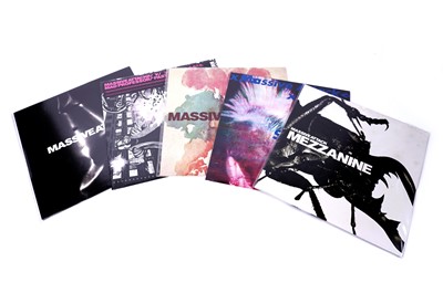 Lot 218 - Five records by Bristol-based Trip-Hop band 'Massive Attack'