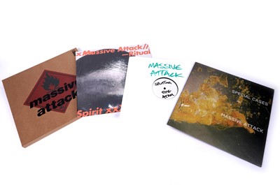 Lot 219 - Four records by Bristol-based Trip-Hop band 'Massive Attack'