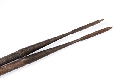 Lot 232 - A pair of early 19th Century British Royal Navy boarding pikes