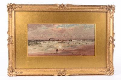 Lot 147 - William Thomas Nichols Boyce - A beach with boat on the horizon | watercolour