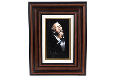 Lot 228 - 20th Century Continental - A Portrait of Frank Sinatra | oil