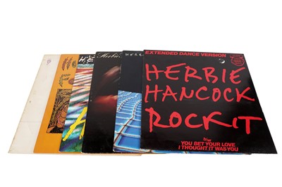 Lot 237 - Six records by American Jazz Pianist Herbie Hancock