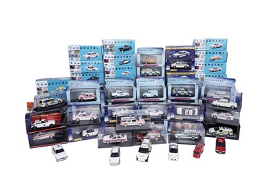 Lot 159 - A collection of diecast model police cars