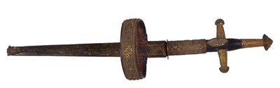 Lot 110 - A North African dagger with arm sheath