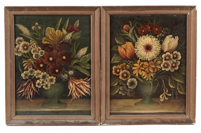 Lot 264 - 20th Century British School - Two Still Life with Summer Flowers | oil