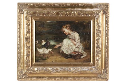 Lot 271 - N* Bingham - Feeding the Ducks | oil