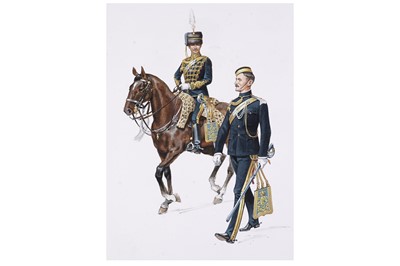 Lot 4 - Douglas N Anderson | Watercolour drawing | Hussars