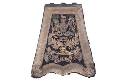 Lot 217 - A Victorian Sabretache to the Royal Artillery