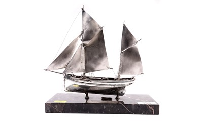 Lot 356 - A silver Brixham Trawler "BM27"