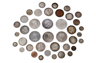 Lot 1219 - A selection of mainly silver content coins